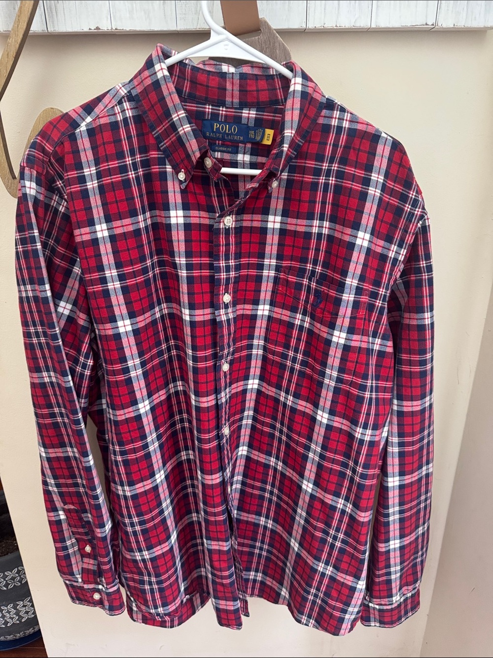 Polo by Ralph Lauren Red & Navy Plaid Button-Down Shirt